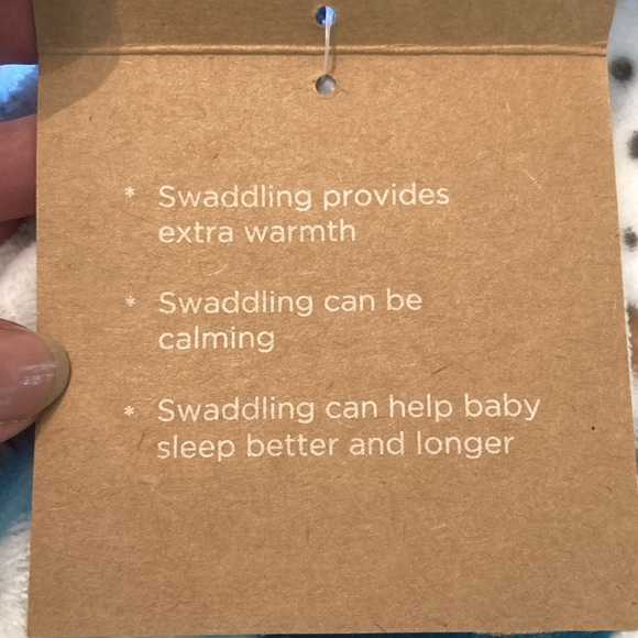 Baby Elements of Style blue yellow dinosaur fleece Swaddler size 0-3 months NWT - Picture 4 of 7